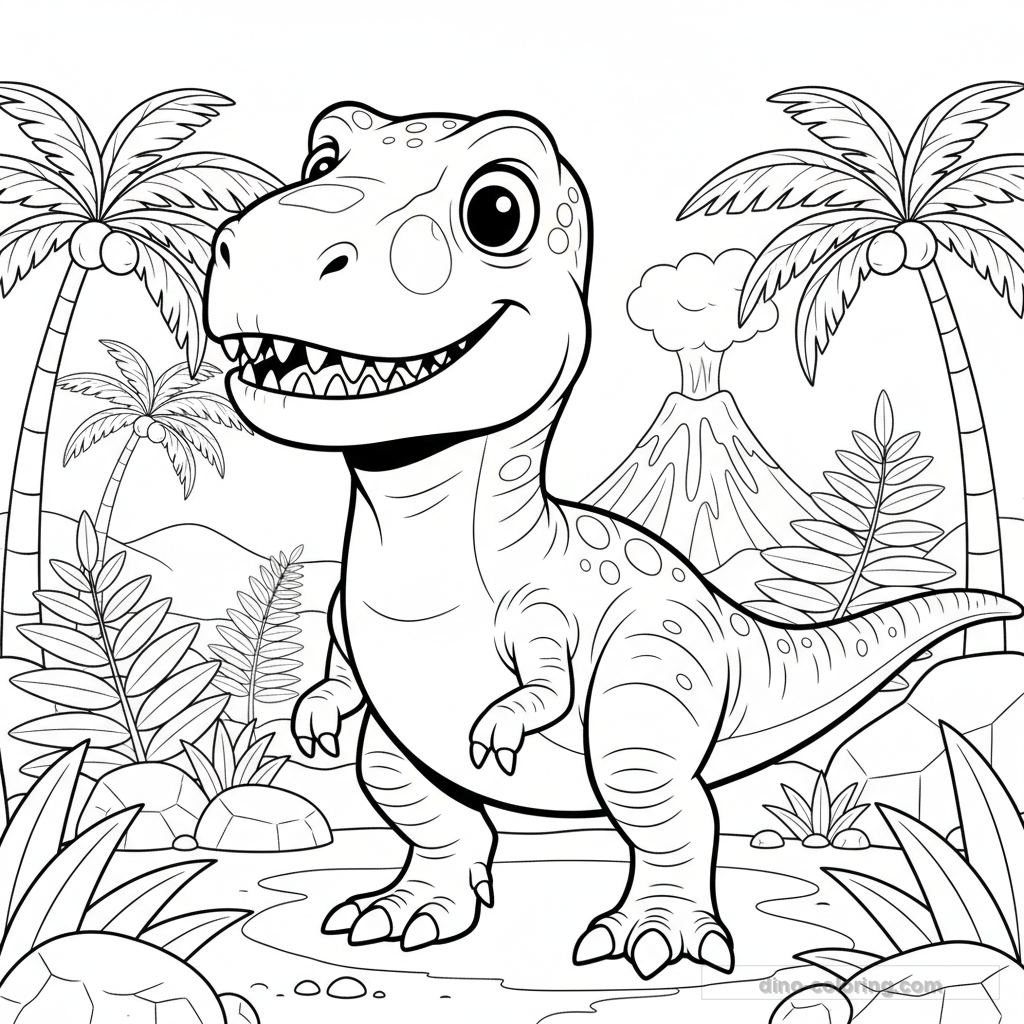 Coloriage Carcharodontosaurus #3