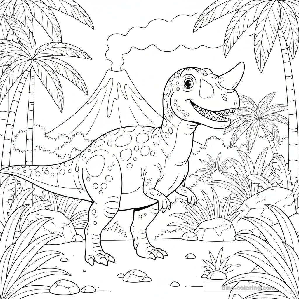 Ceratosaurus Ausmalbild #4
