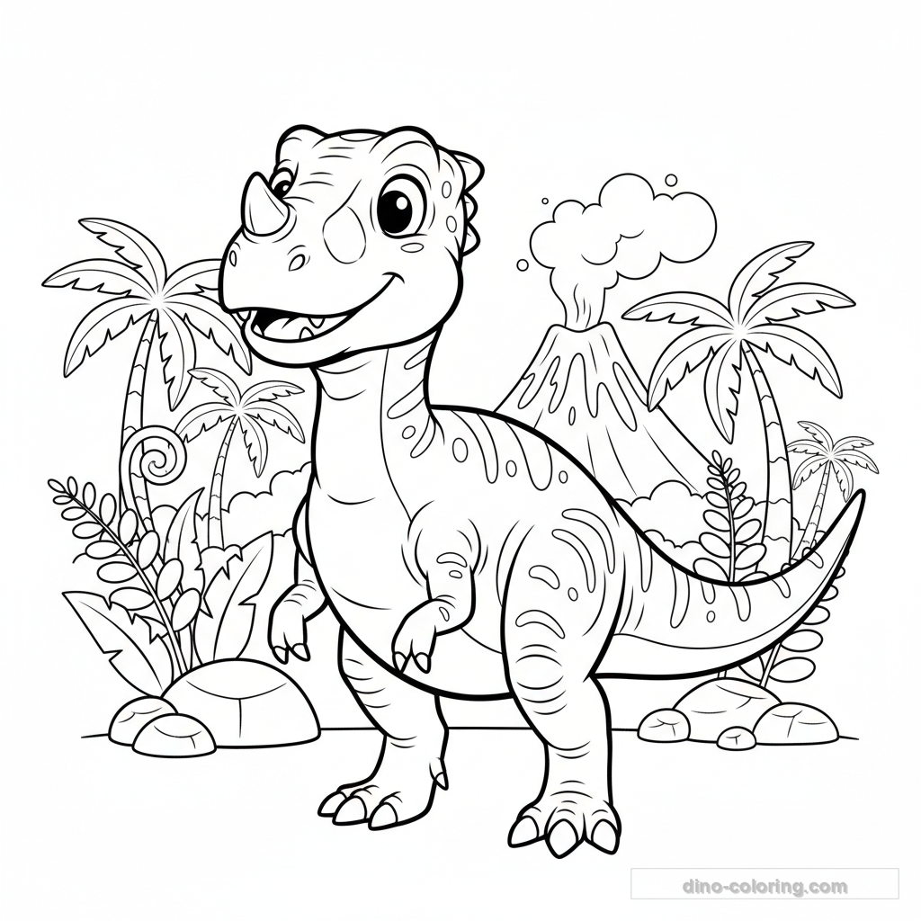 Coloriage Ceratosaurus #3