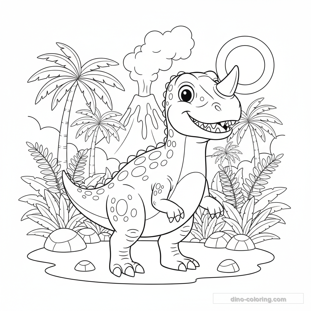 Coloriage Ceratosaurus #2