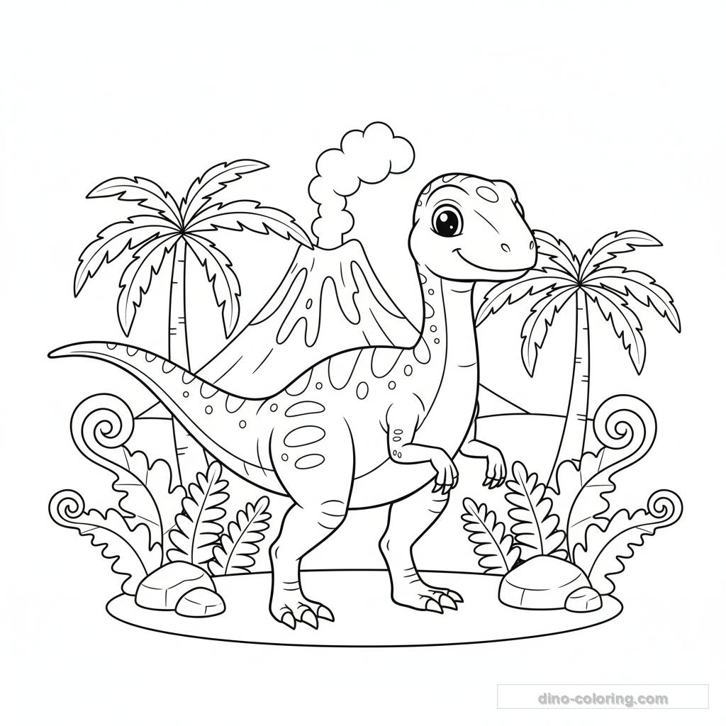 Coloriage Coelophysis #5