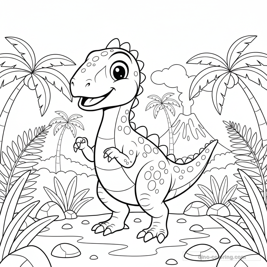 Coloriage Compsognathus #3