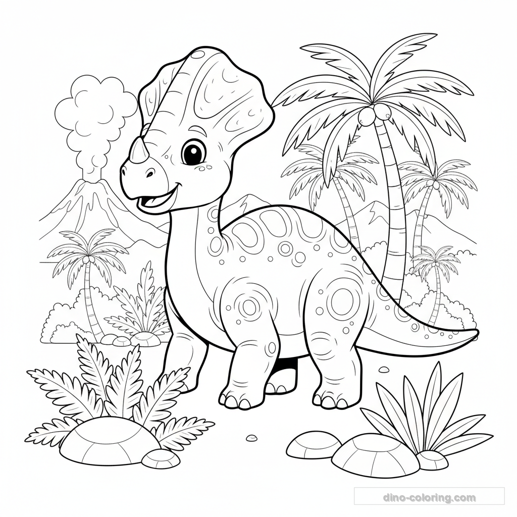 Coloriage Corythosaurus #5