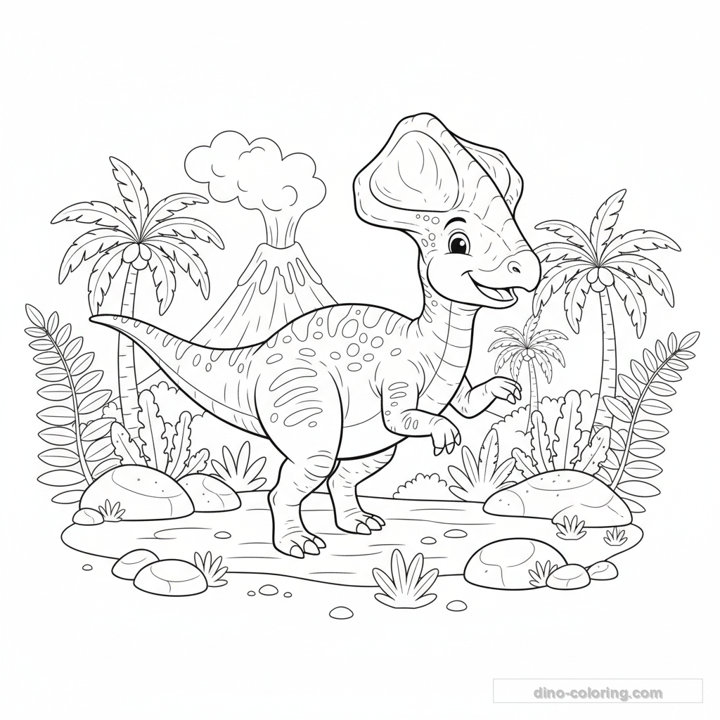 Coloriage Corythosaurus