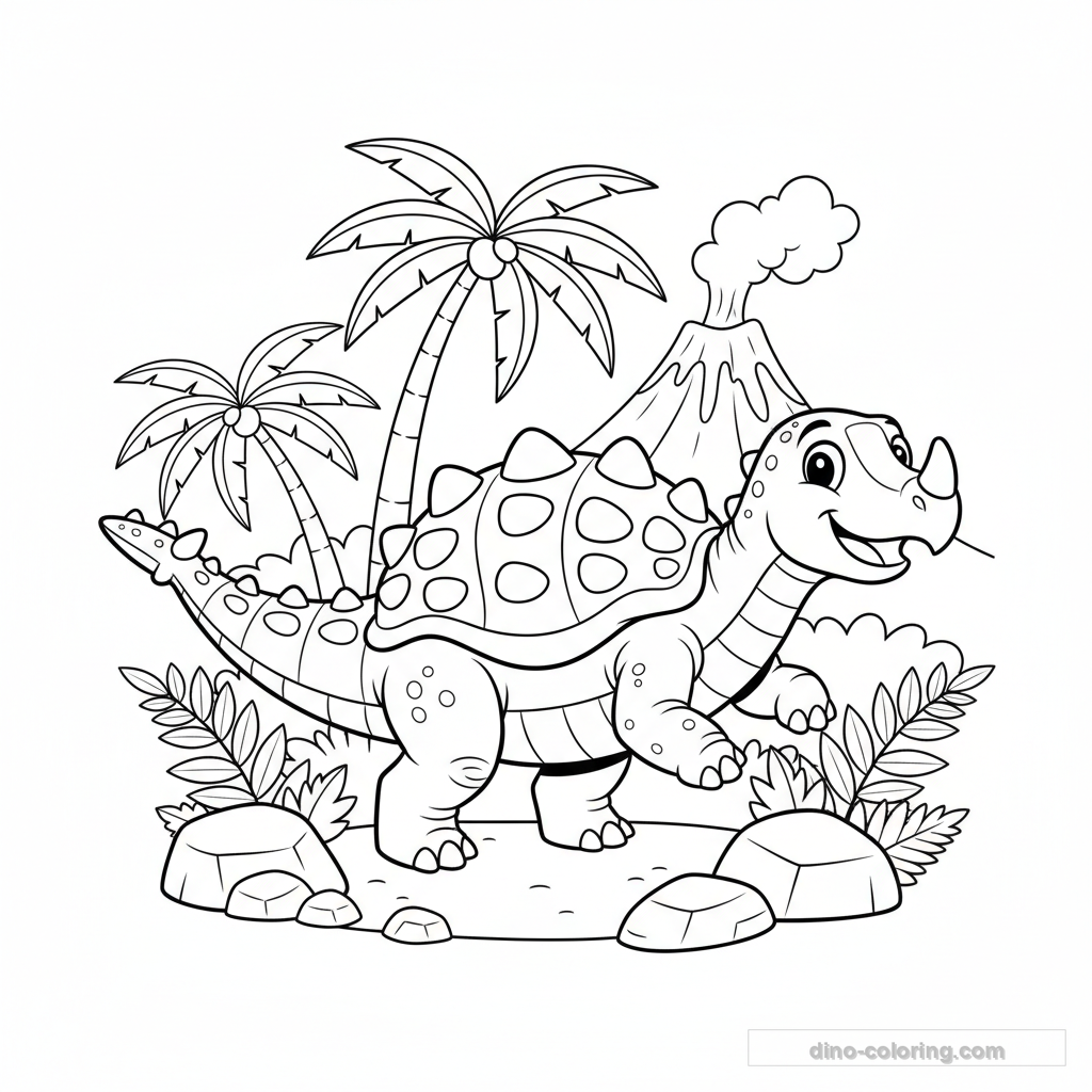 Coloriage Euoplocephalus