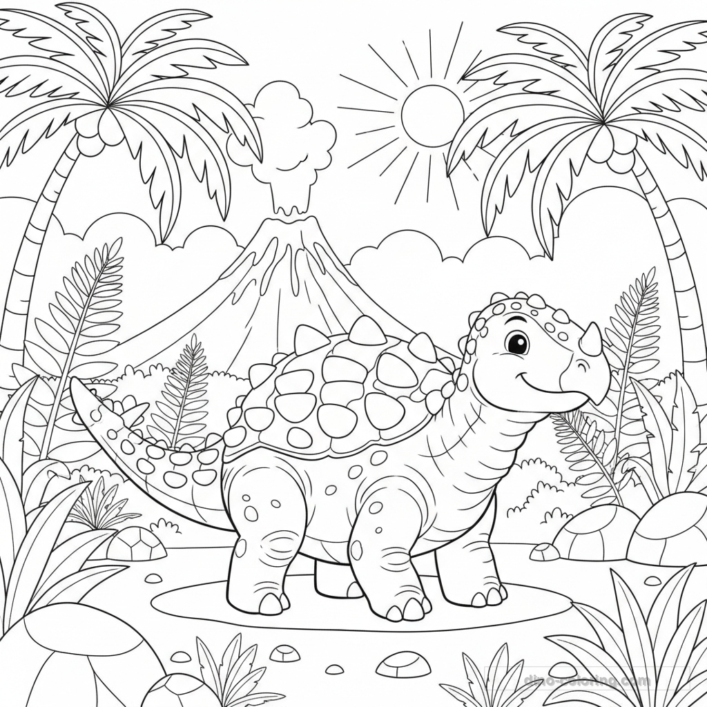 Disegno di Euoplocephalus #5