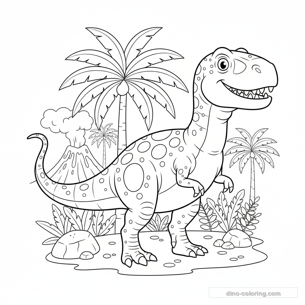 Coloriage Giganotosaurus #2