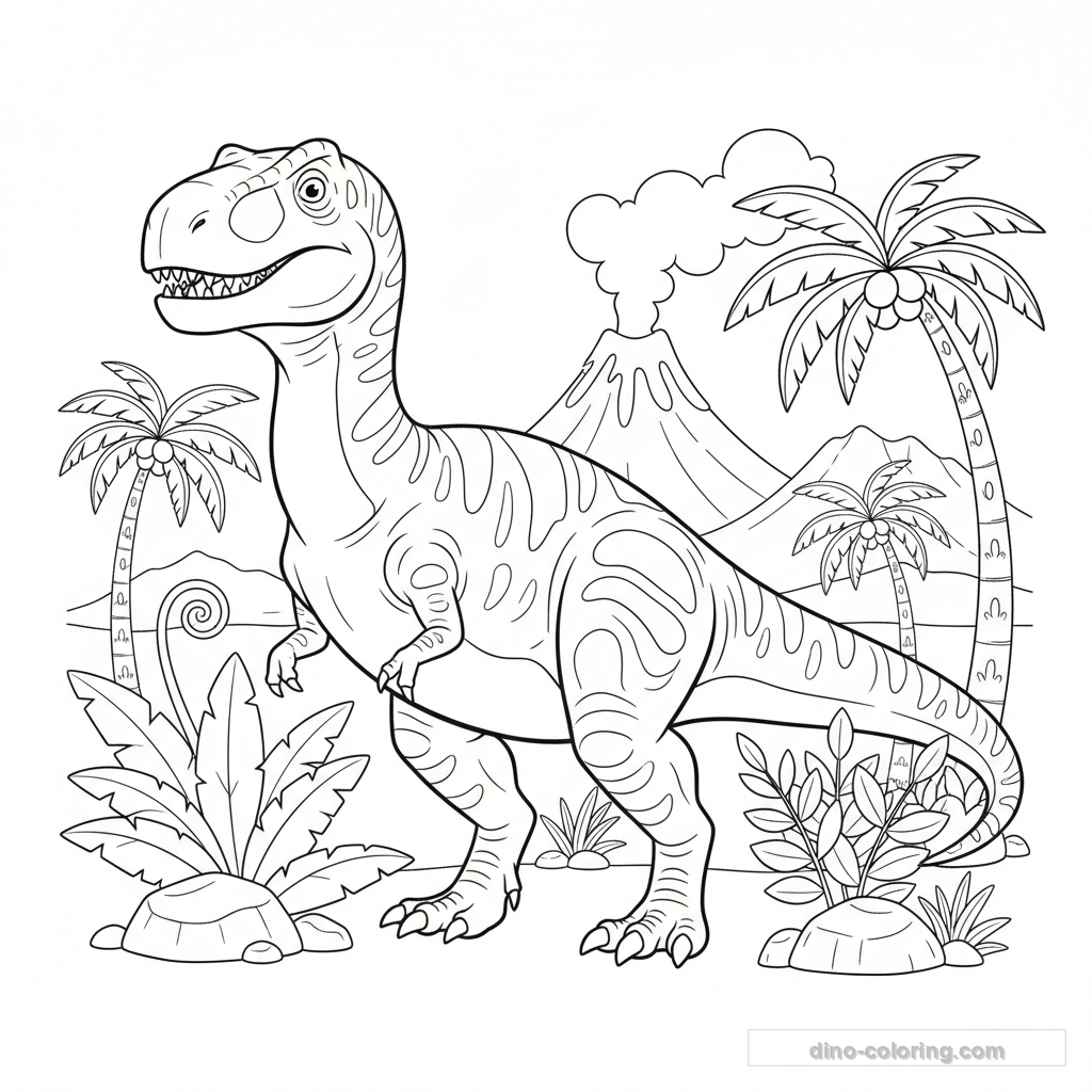 Desenho de Giganotosaurus #4