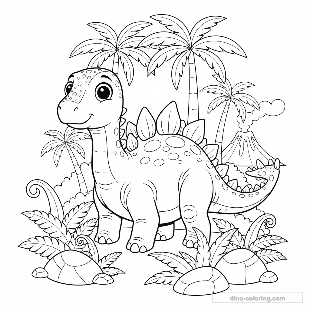 Dibujo de Kentrosaurus #3