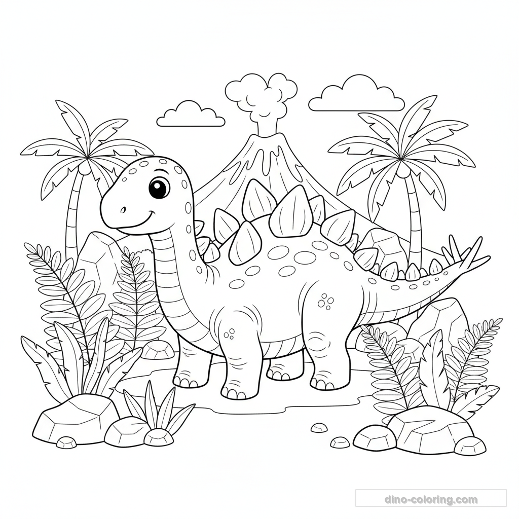 Coloriage Kentrosaurus #2