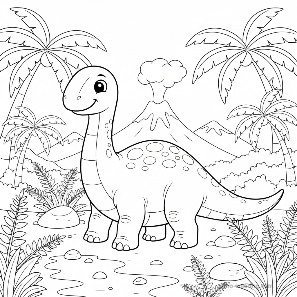 Coloriage Maiasaura #5
