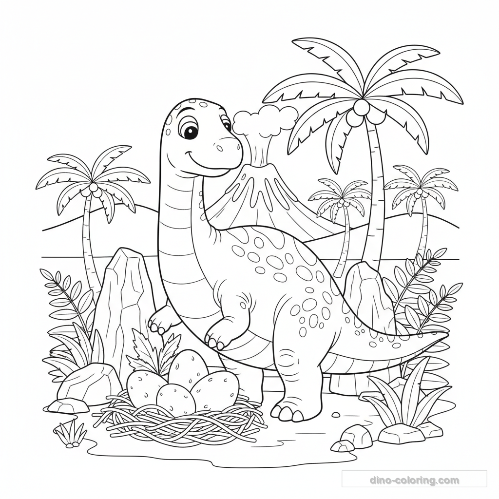 Coloriage Maiasaura #4