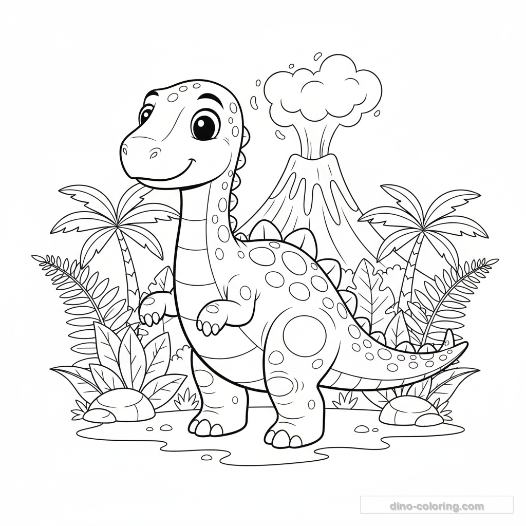 Coloriage Maiasaura #3