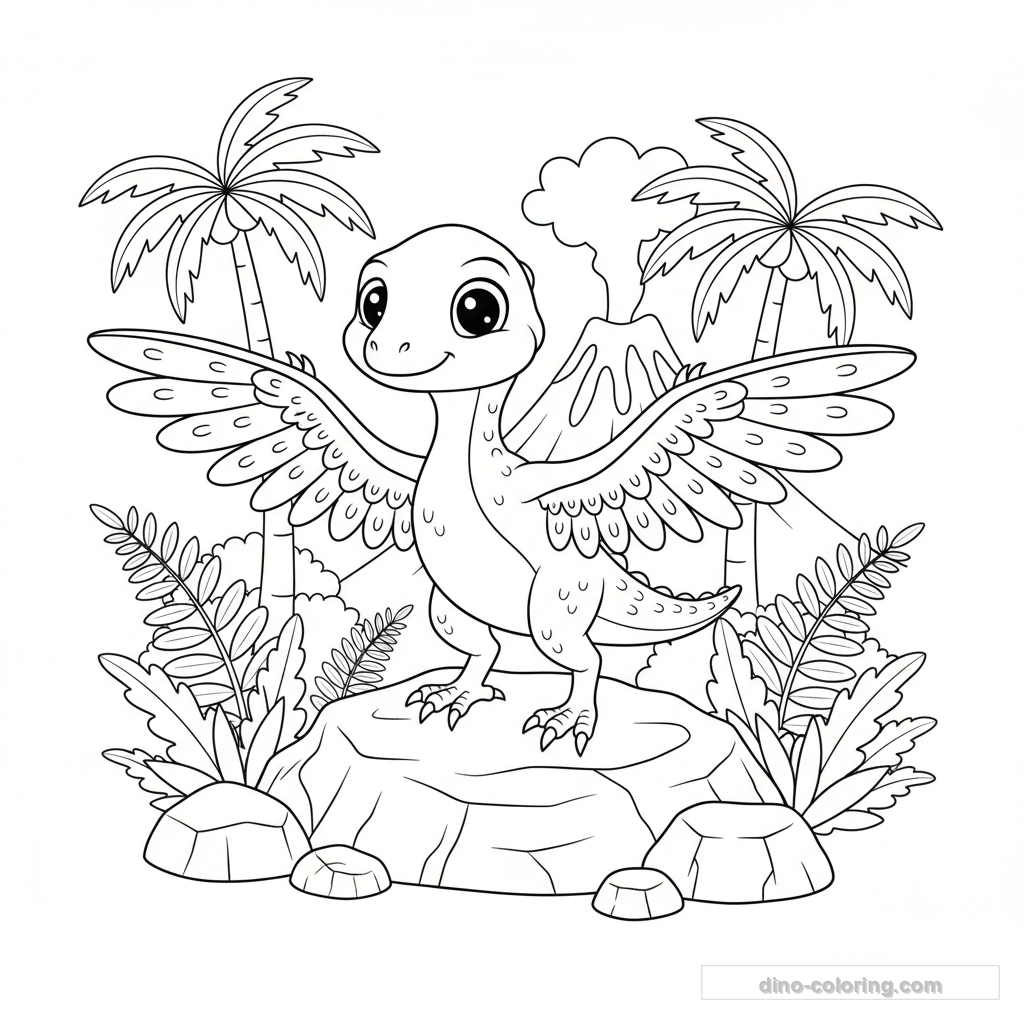 Coloriage Microraptor #5