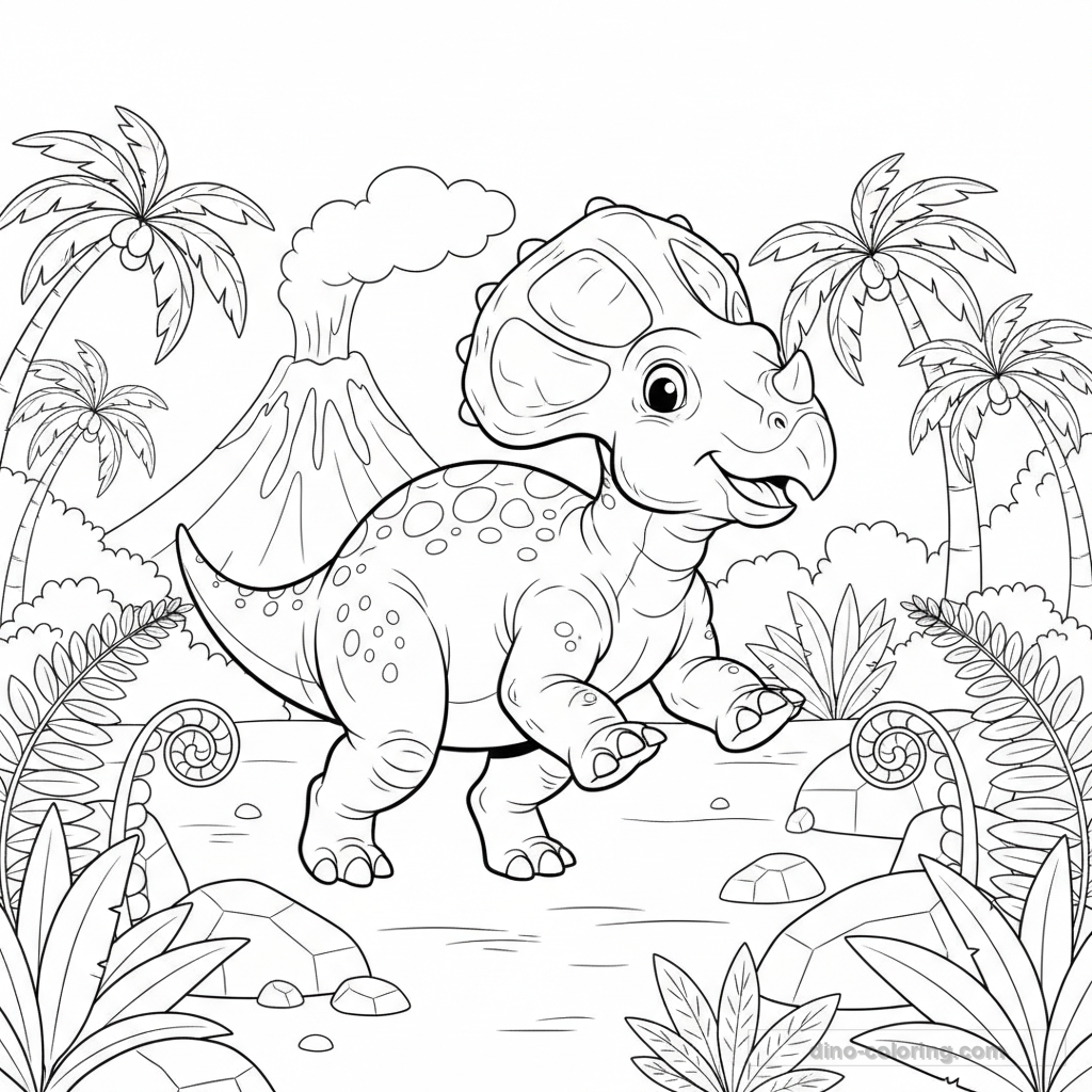 Coloriage Protoceratops