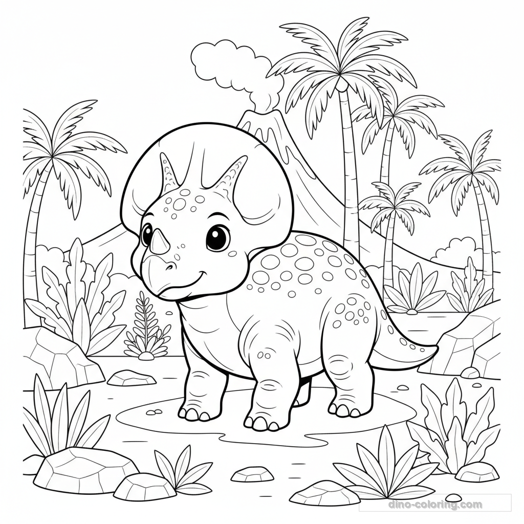 Coloriage Protoceratops #2
