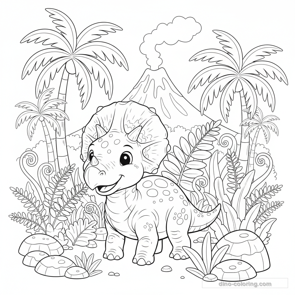 Coloriage Protoceratops #4