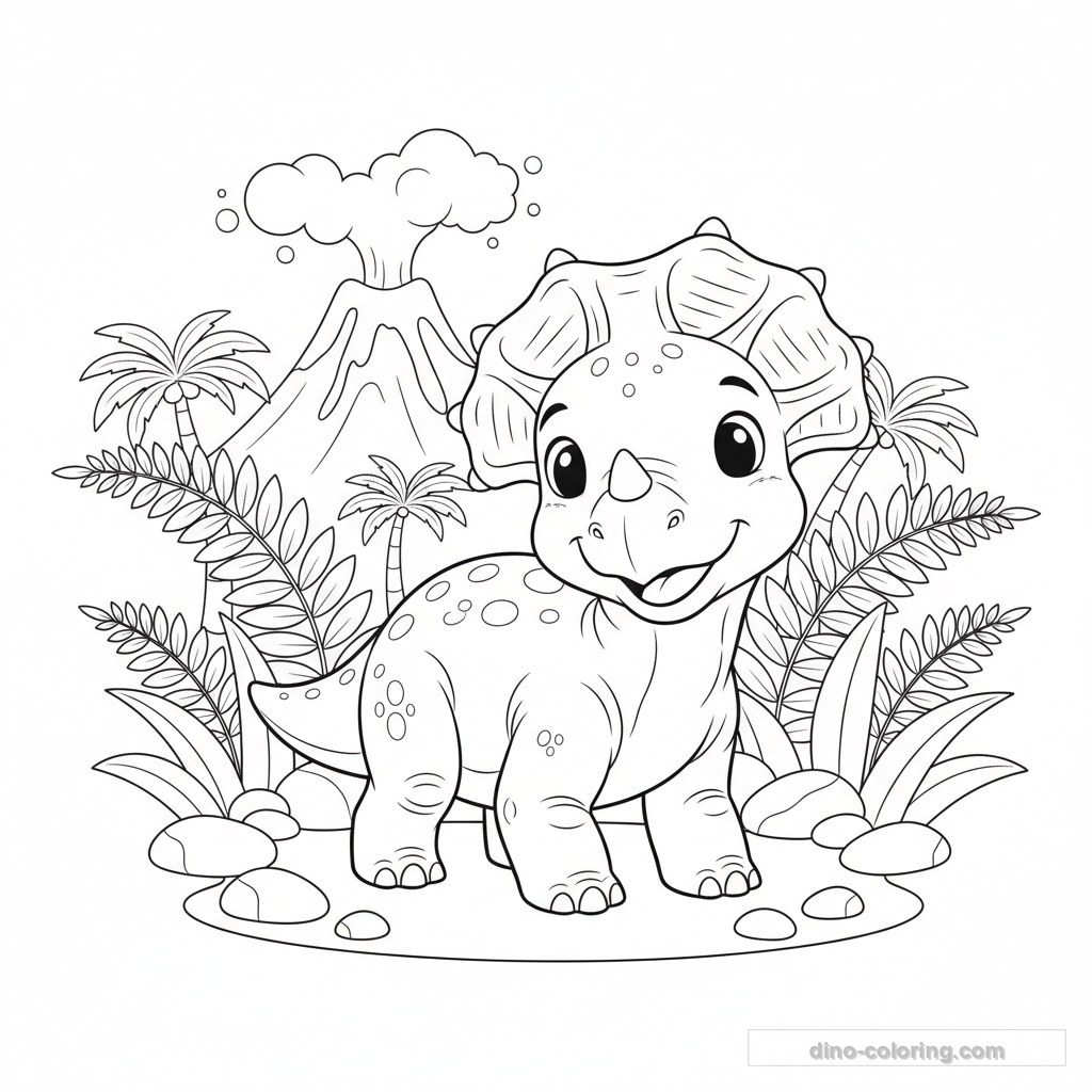 Coloriage Protoceratops #3