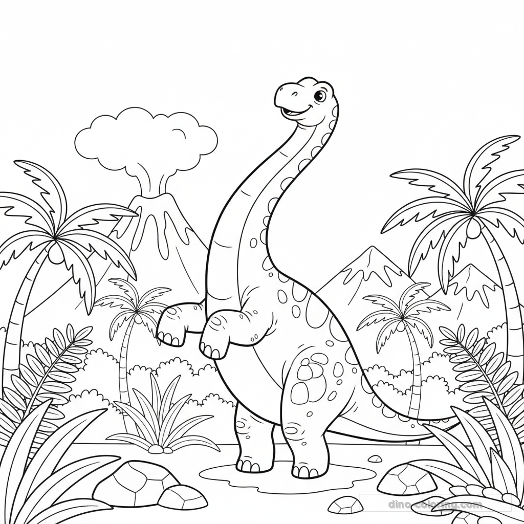 Dibujo de Sauroposeidon