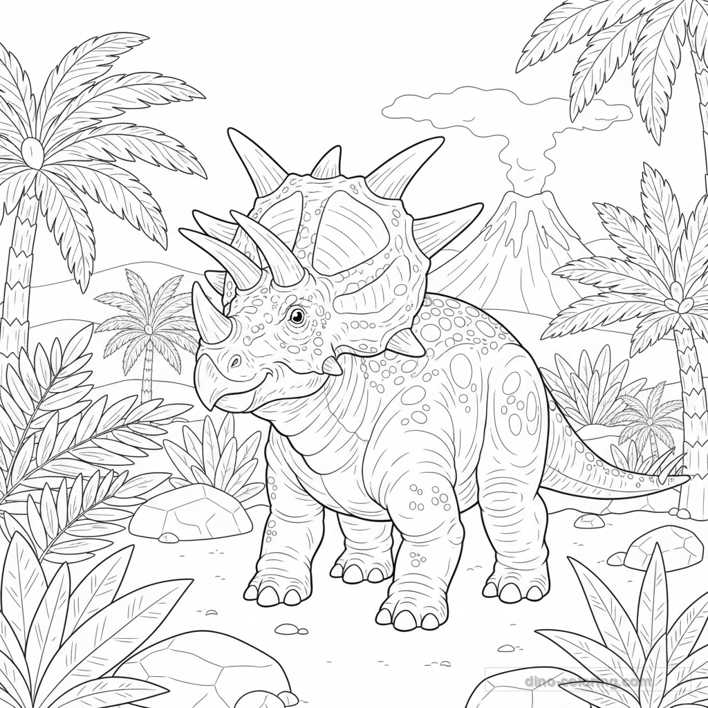 Coloriage Styracosaurus #4