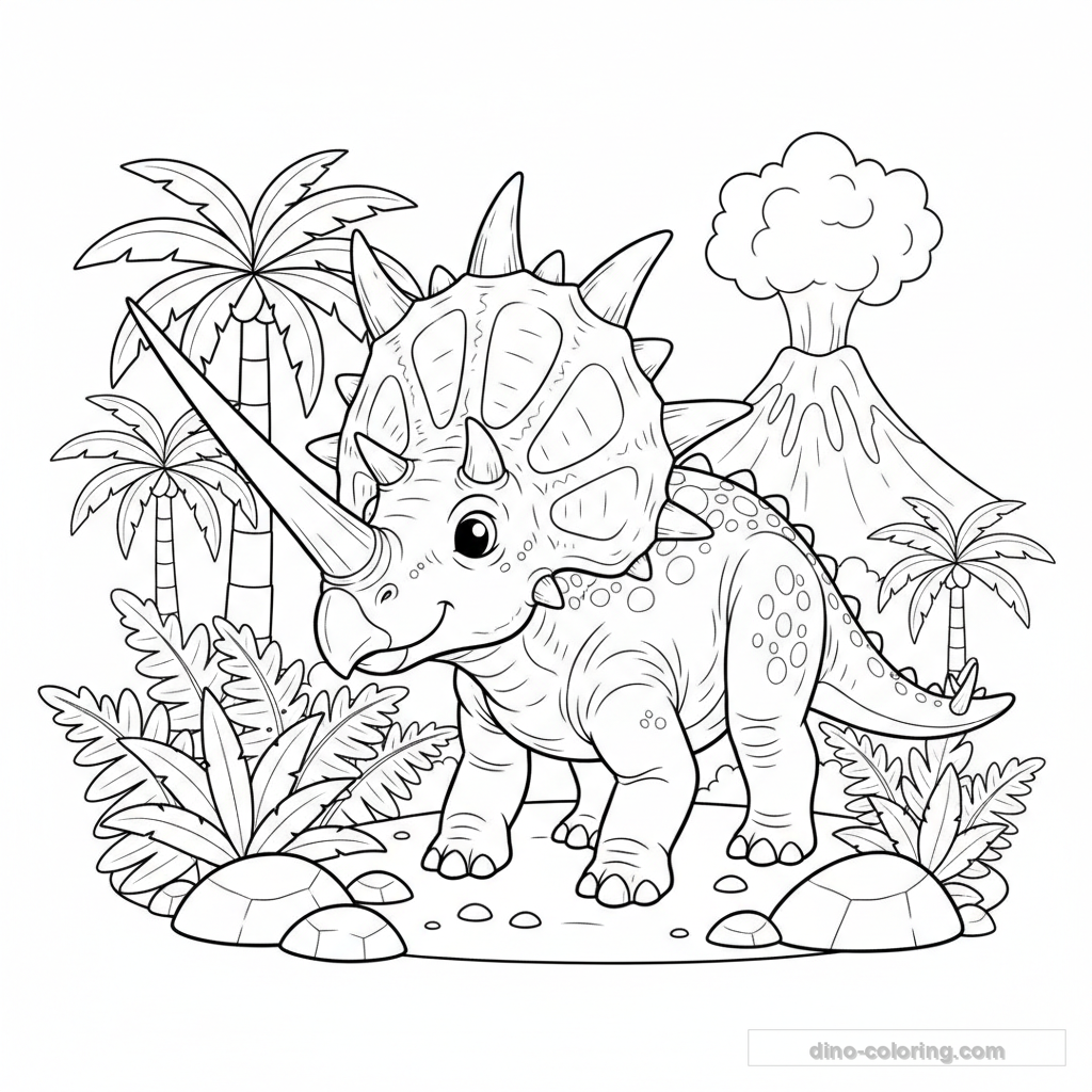 Coloriage Styracosaurus #5