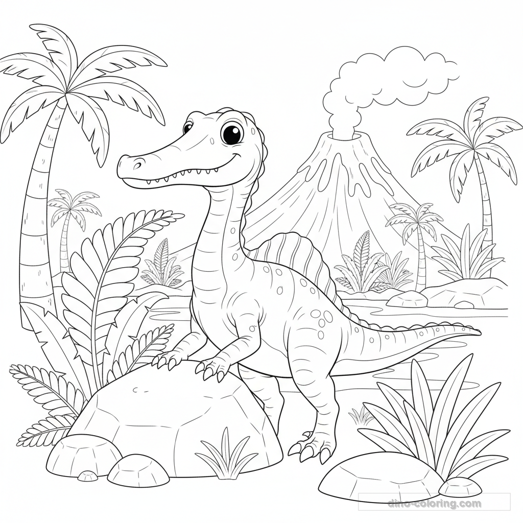 Coloriage Suchomimus #5