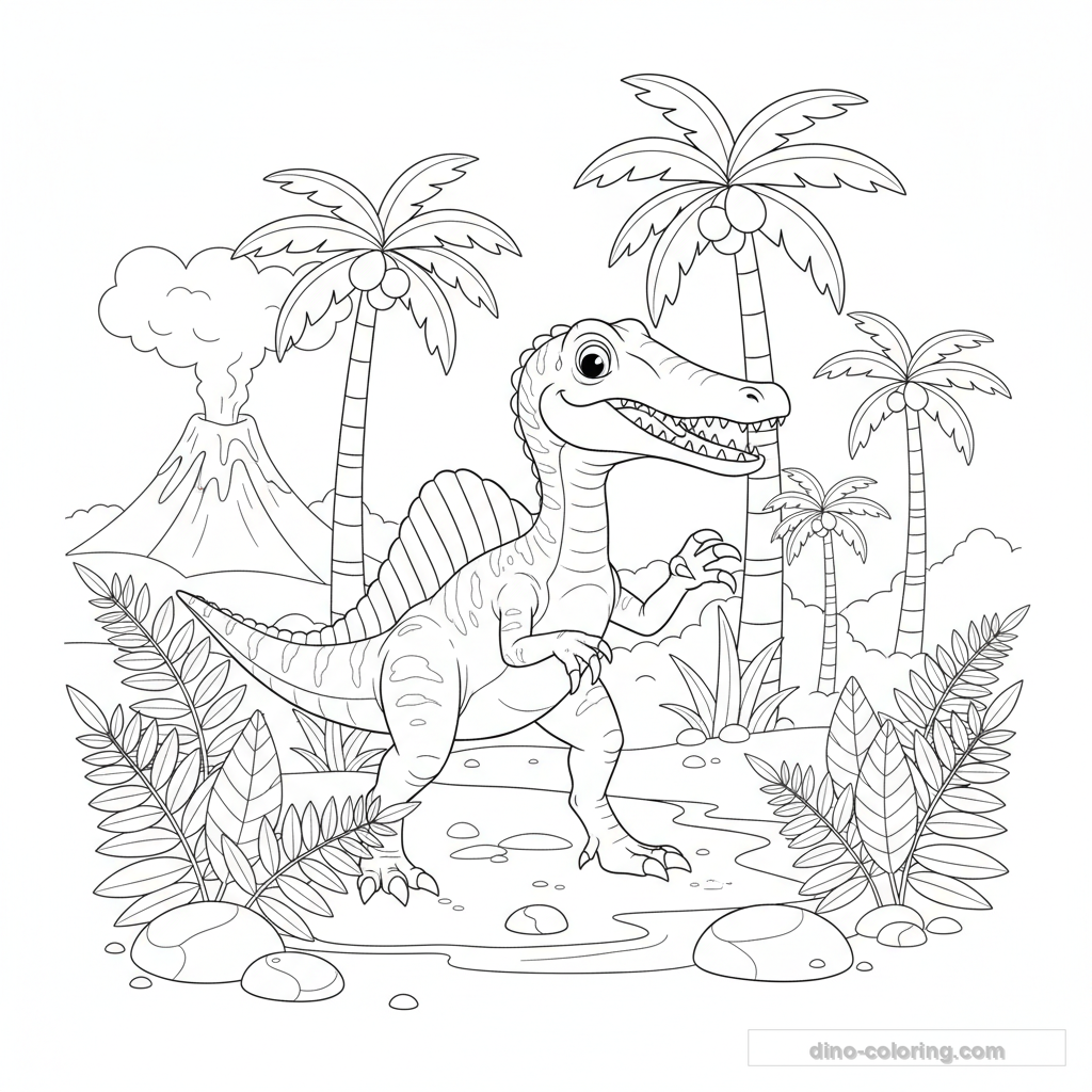 Coloriage Suchomimus