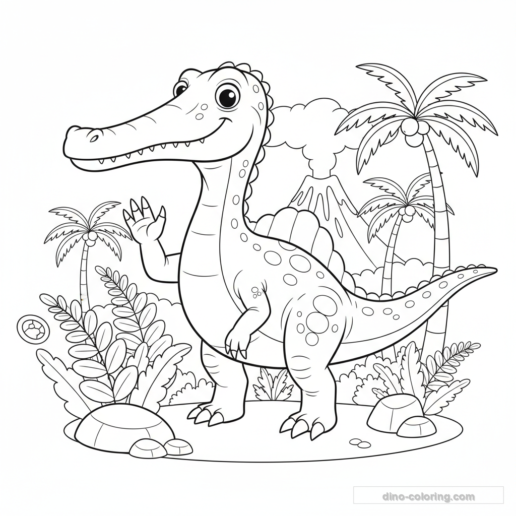Coloriage Suchomimus #3