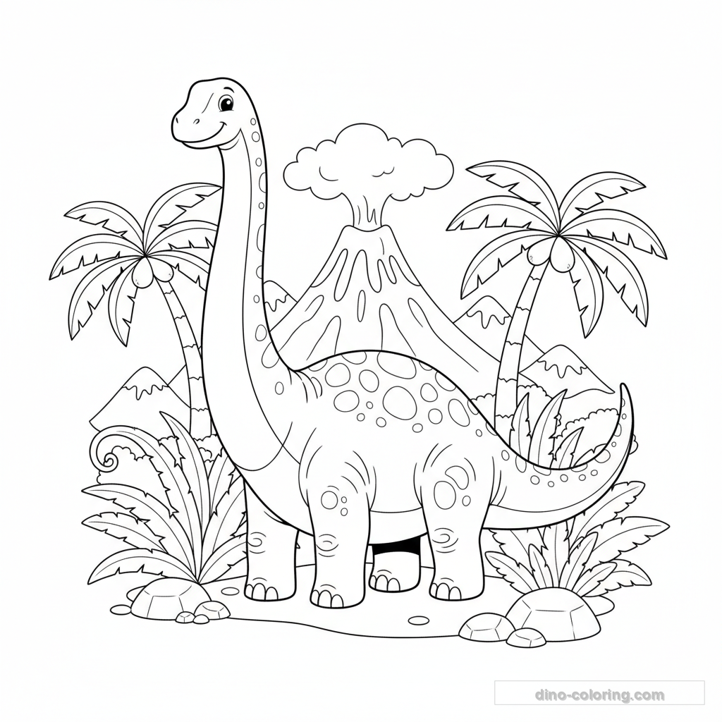 Coloriage Titanosaurus #4