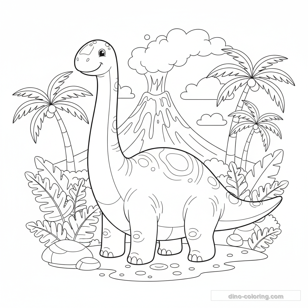 Coloriage Titanosaurus #5