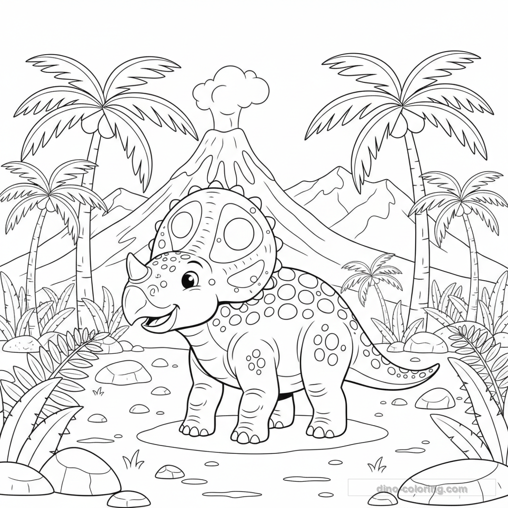 Torosaurus Coloring Page #4
