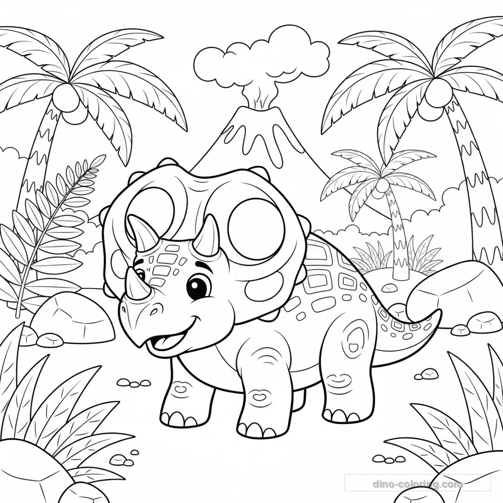 Dibujo de Torosaurus #5