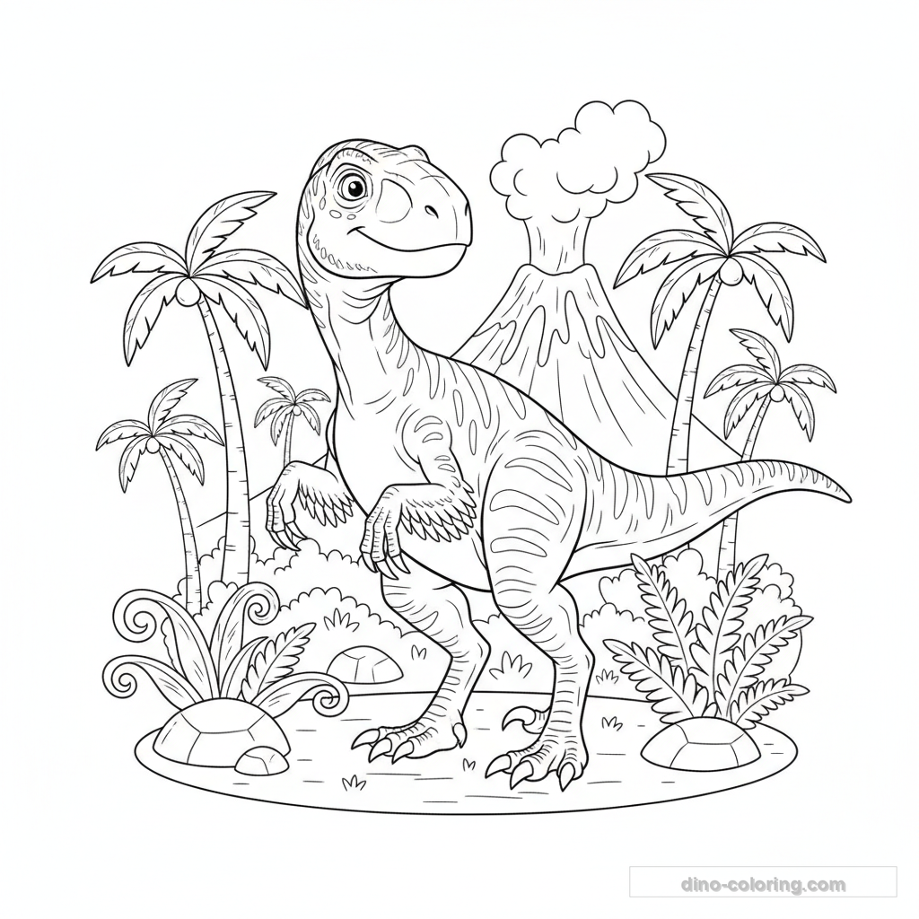 Coloriage Utahraptor #3