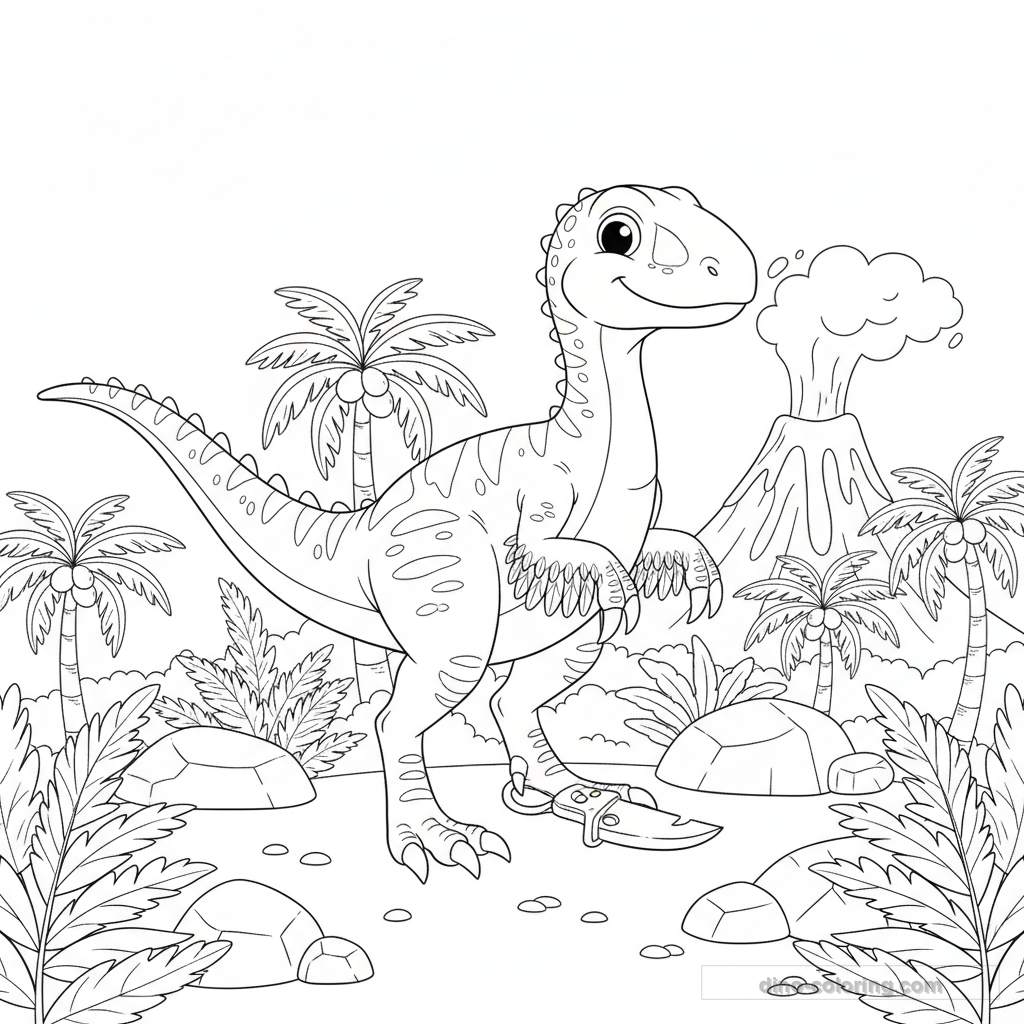 Coloriage Utahraptor #5