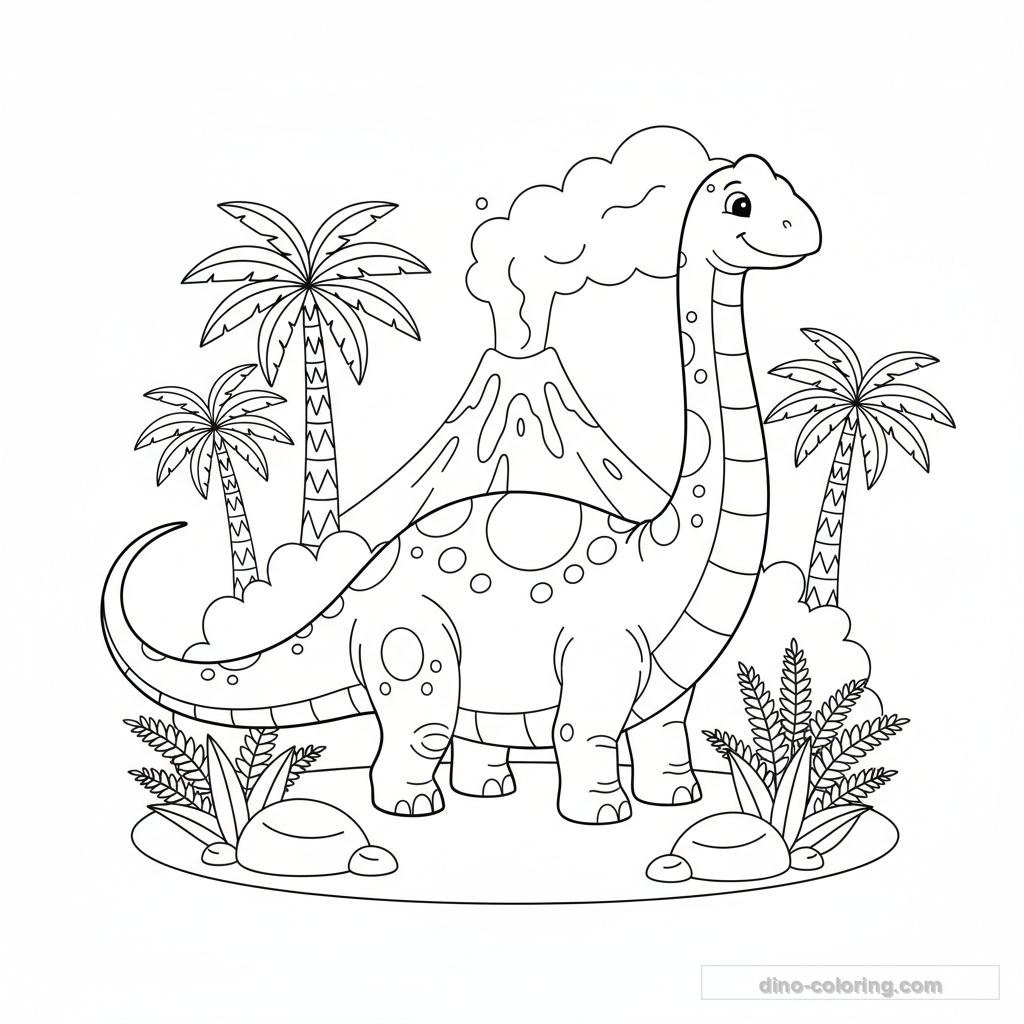 Whip Tail Diplodocus Ausmalbild #18