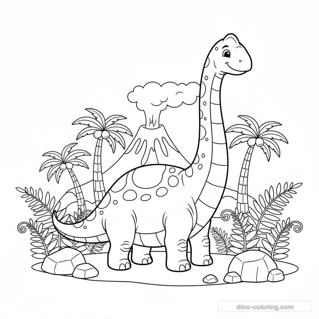 Long Neck Diplodocus Ausmalbild #29