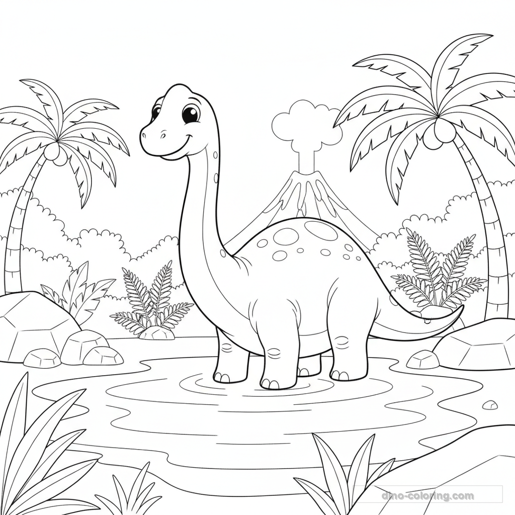Diplodocus au Lac #8