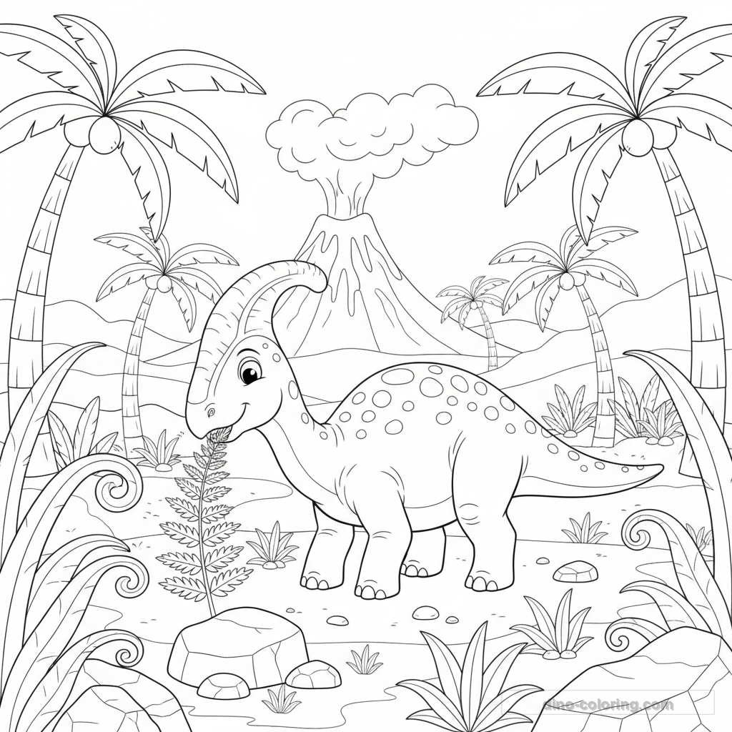 Eating Parasaurolophus Ausmalbild #37