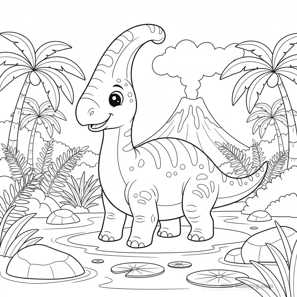 Parasaurolophus au Marais #12