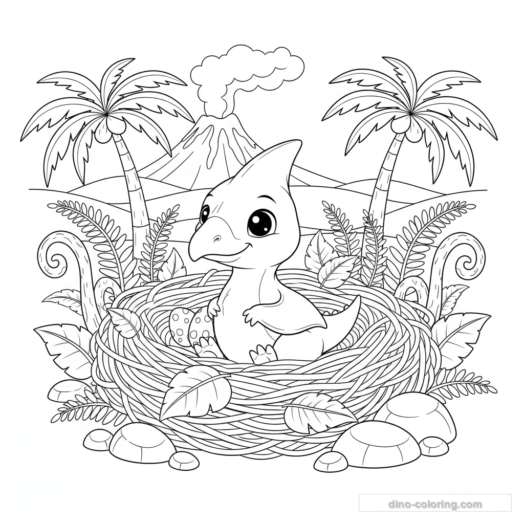 Bébé Ptéranodon au Nid #37