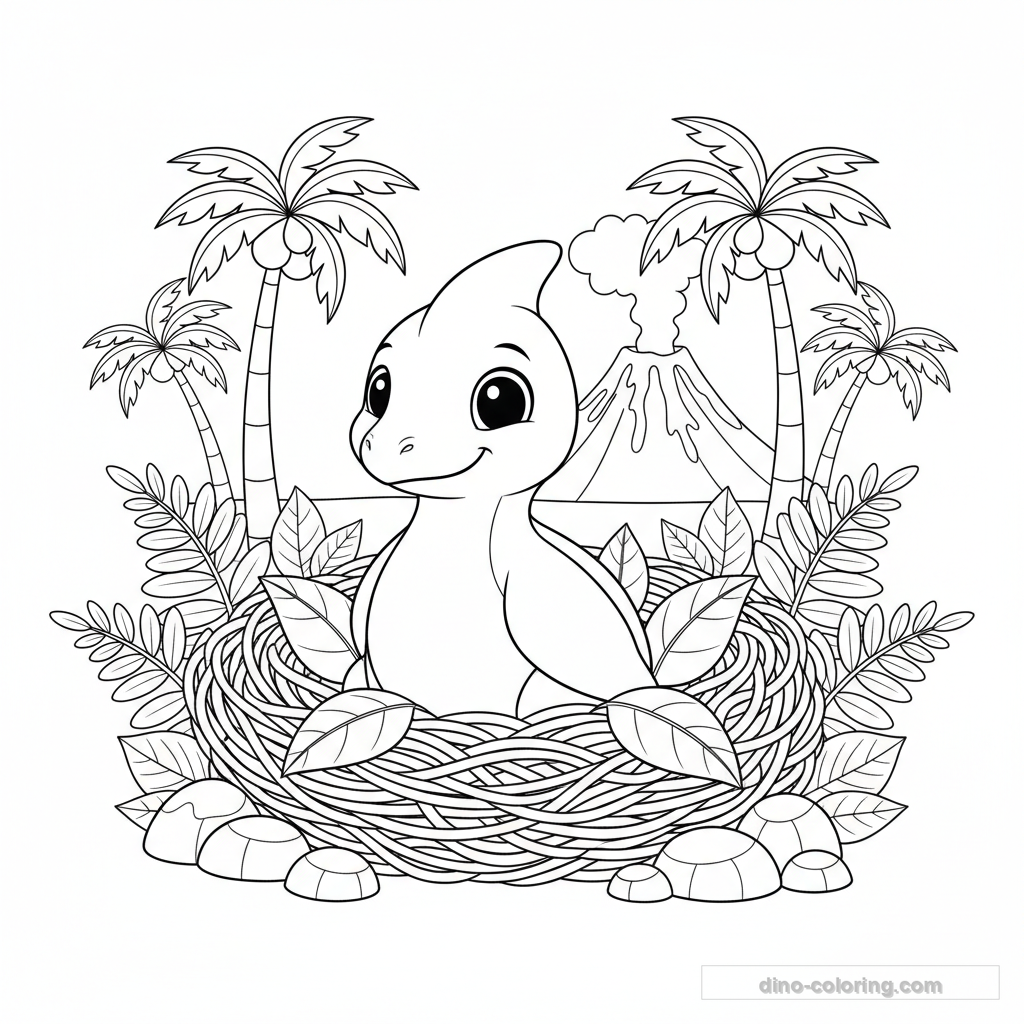 Bébé Ptéranodon au Nid #17