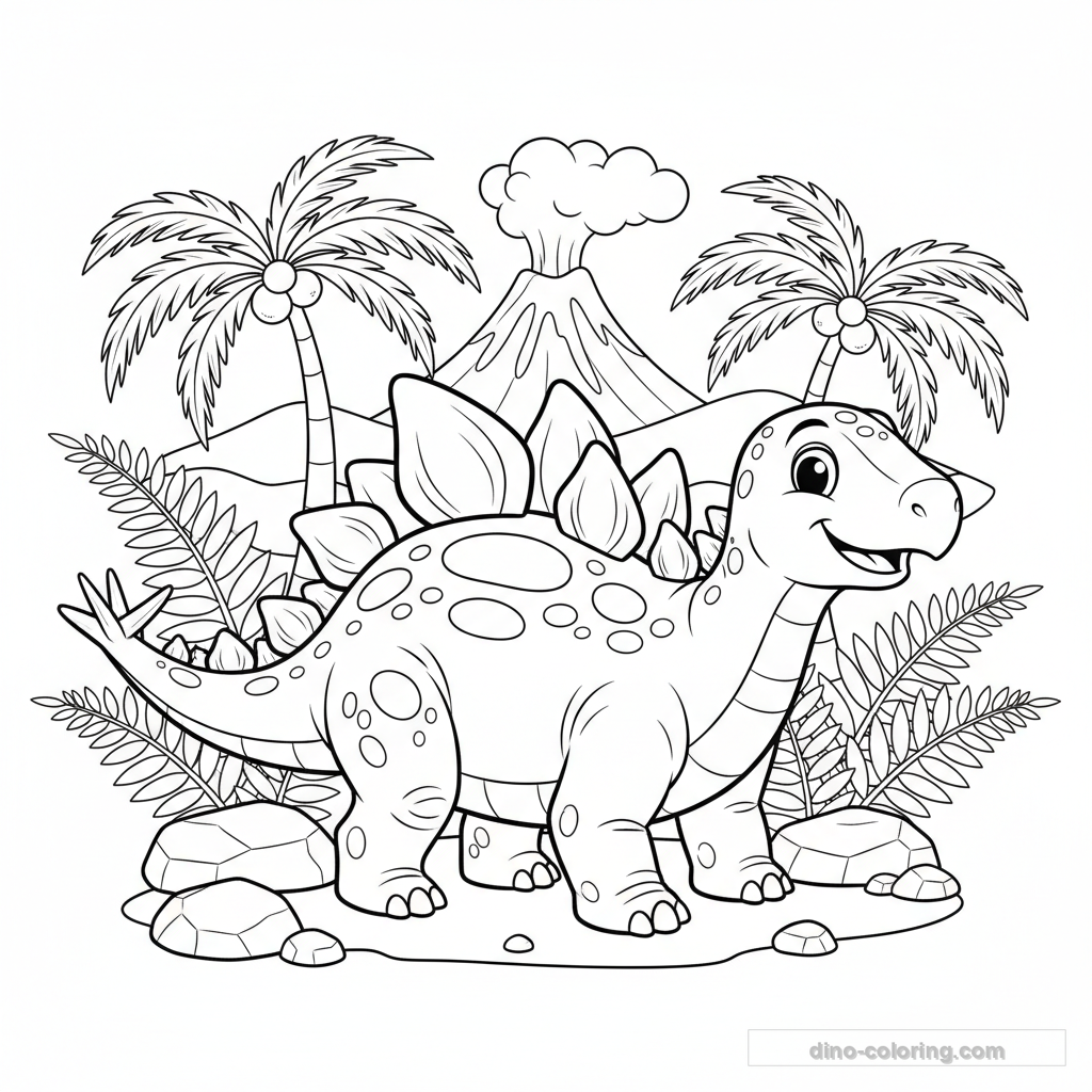 Detailed Stegosaurus Ausmalbild #39