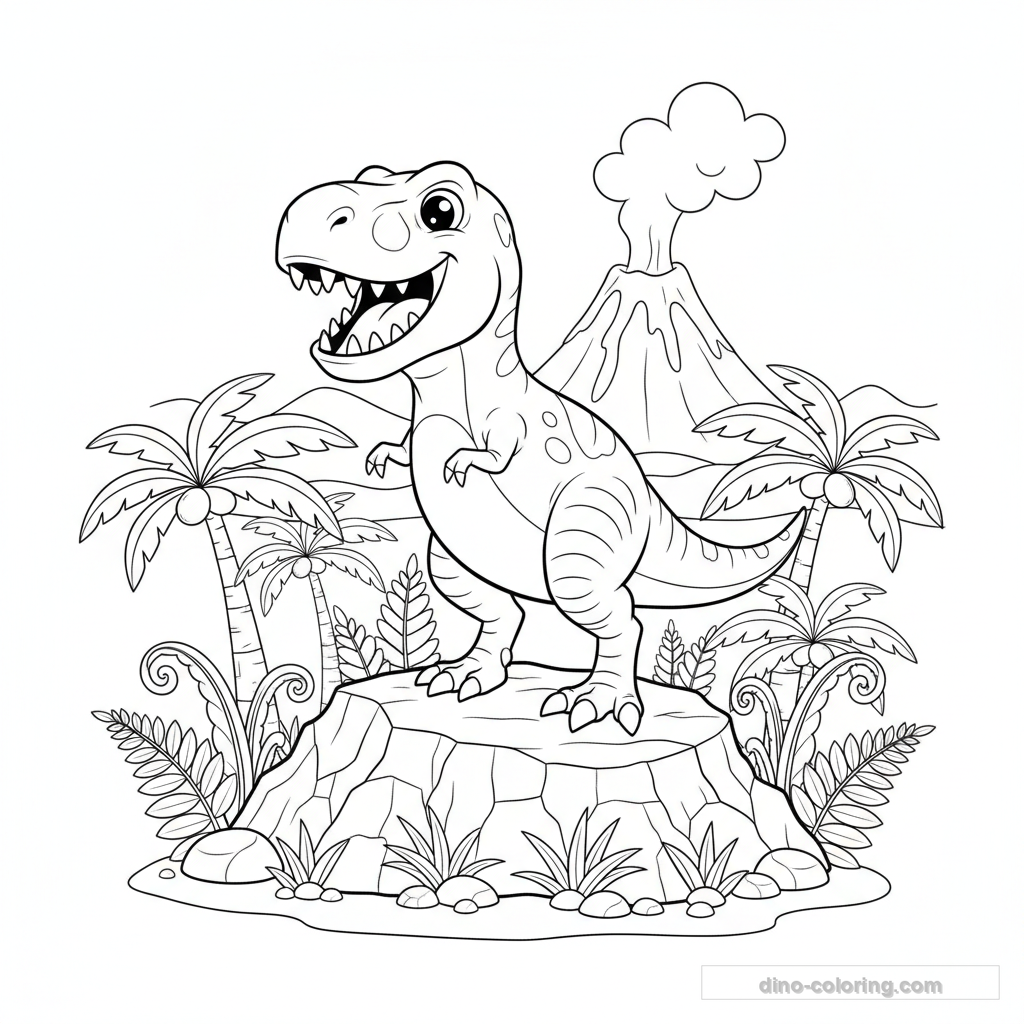 T-Rex sur Rocher #12