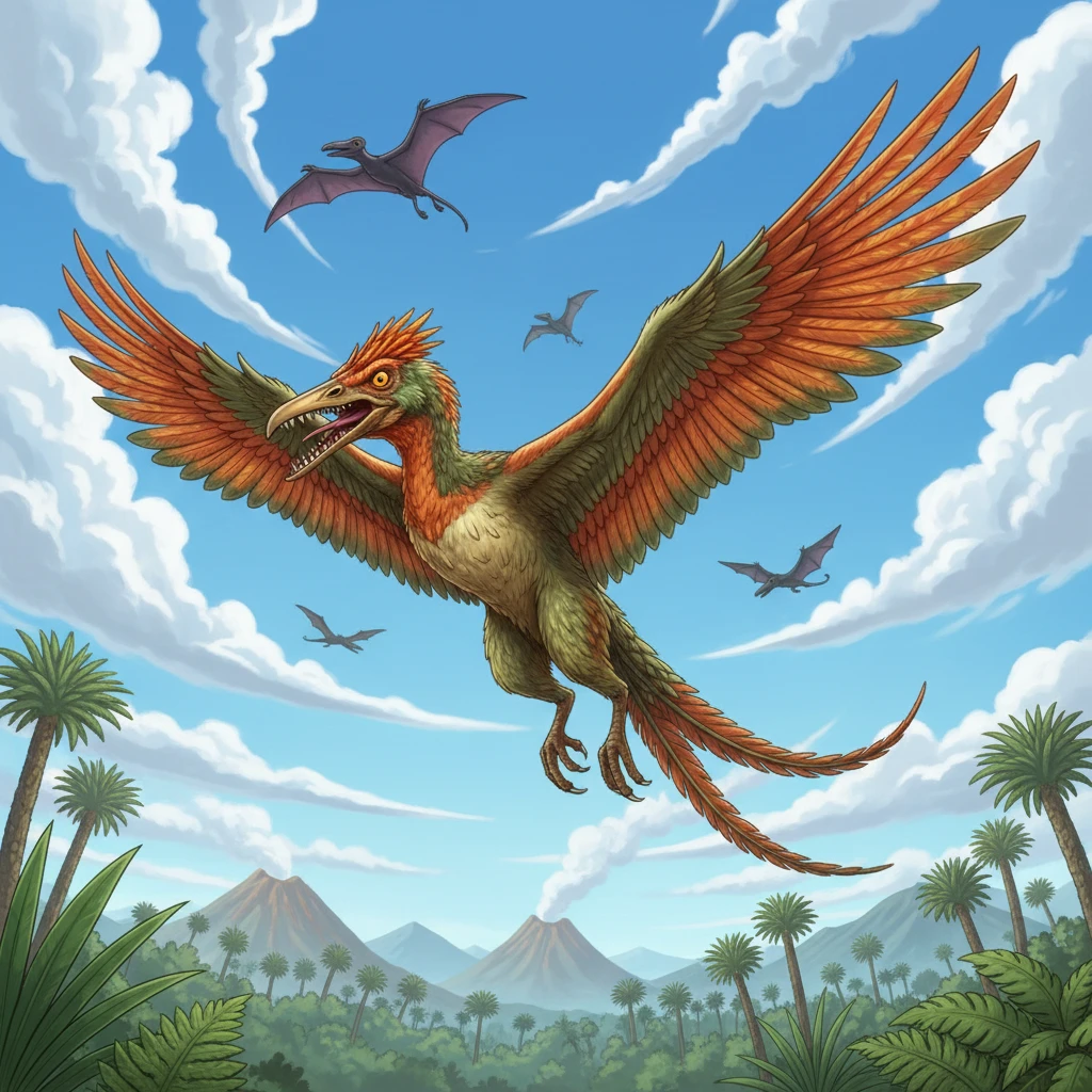 Illustration scientifique de Archaeopteryx