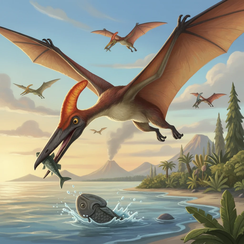 Illustration scientifique de Pteranodon